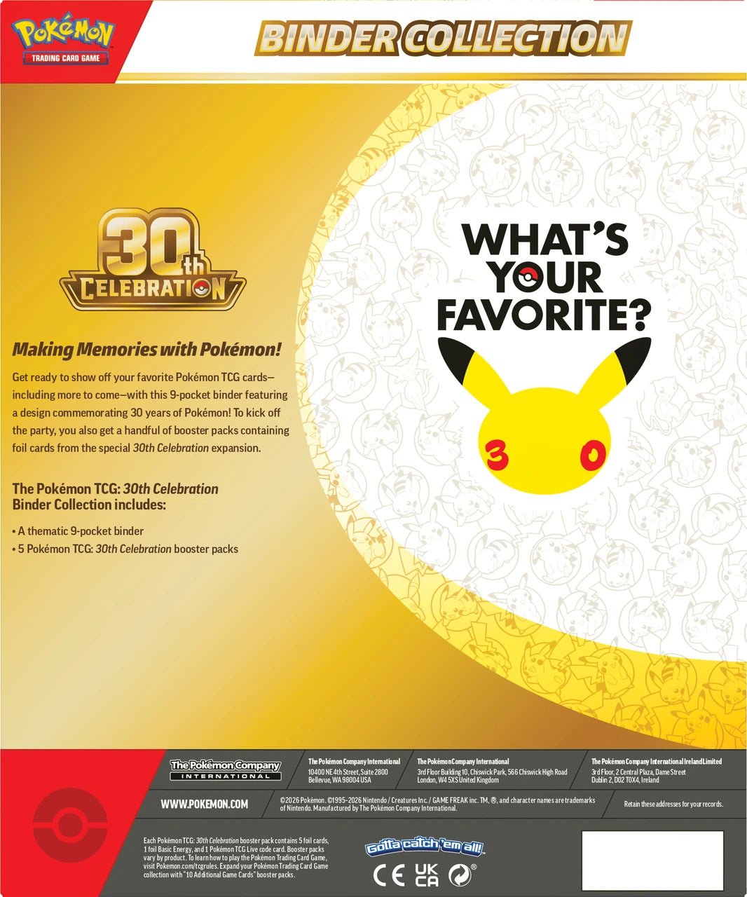 Pokémon TCG: 30th Celebration Binder Collection - Image 4