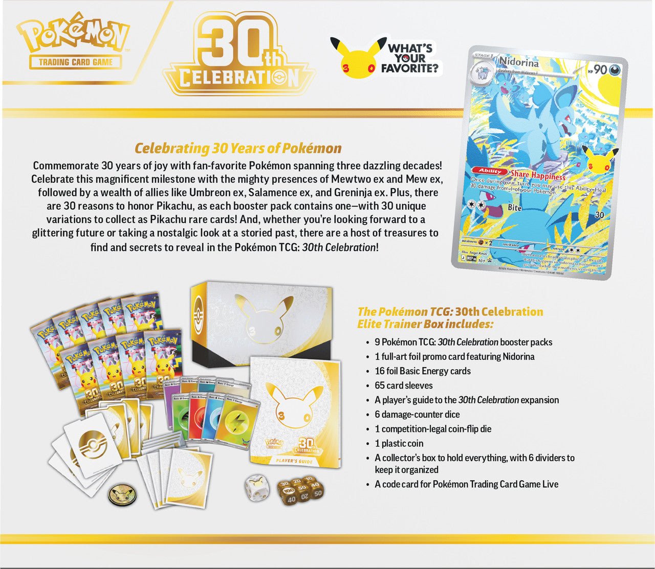 Pokémon TCG: 30th Celebration Elite Trainer Box - Image 4